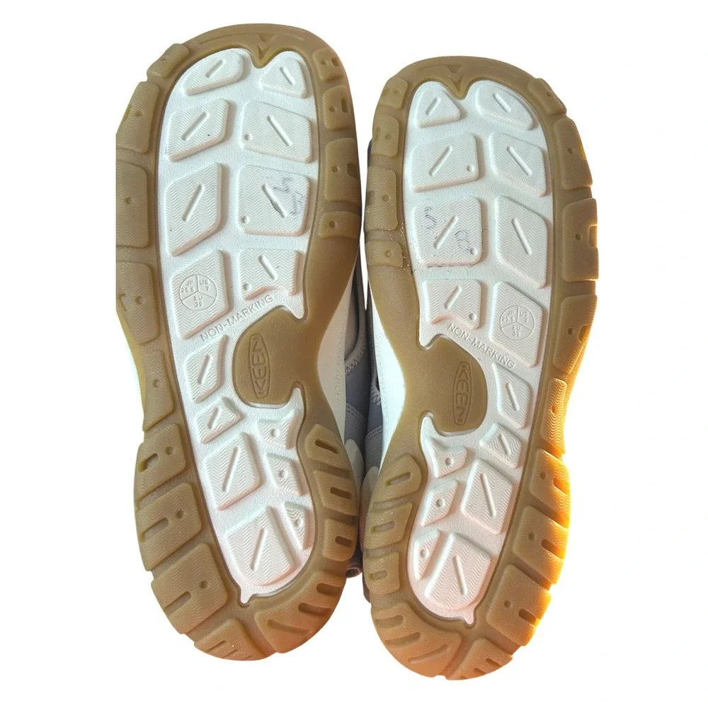 KEEN Kids Size 7‎  Newport H2 Water Sandals Lilac Yellow Hook and Loop